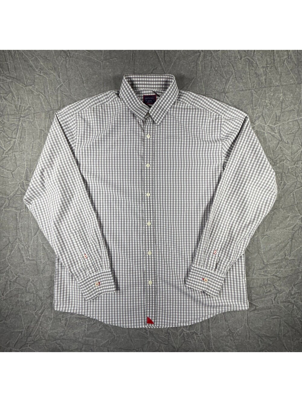 UNTUCKit Button Down Long Sleeve Classic Fit Mens XL Grey Shirt